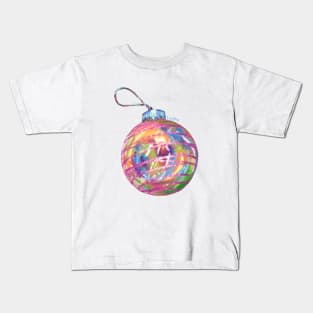 Holographic Holiday Ornament Kids T-Shirt